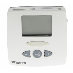 Термостат комнатный электронный Watts WFHT-LCD 24В с ЖК дисплеем, с датчиком пола, арт.10021108