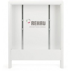 Шкаф коллекторный приставной, Rehau, AP 130/805, сталь, белый, шир. 805 мм, выс. 730 мм, глуб.130 мм