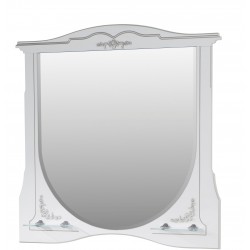 Зеркало Луиза-II 100, белый матовый