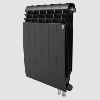 Радиатор Royal Thermo BiLiner 500 Noir Sable (черн) 12сек. нижнее подключение