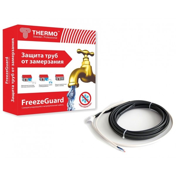 Комплект кабеля Thermo FreezeGuard для обогрева труб 2м, 15 Вт/м