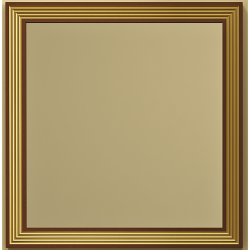 Зеркало OPADIRIS КАРАТ 80 с подсветкой белыое глянец с золотой патиной