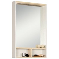 Зеркало-шкаф Акватон Йорк 55 белый/дуб сонома 1A173202YOAD0