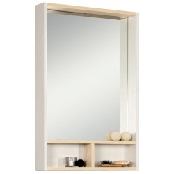 Зеркало-шкаф Акватон Йорк 55 белый/дуб сонома 1A173202YOAD0