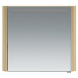 Зеркальный шкаф AM.PM Sensation левый 80 см с подсветкой нуга глянцевая M30MCL0801NG
