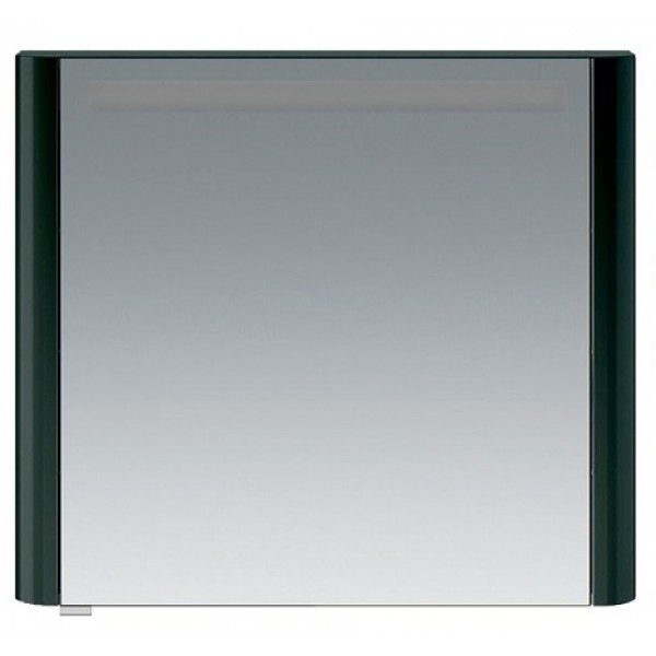 Зеркальный шкаф AM.PM Sensation правый 80 см с подсветкой антрацит глянцевая M30MCR0801AG