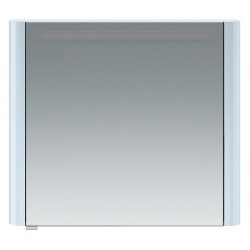 Зеркальный шкаф AM.PM Sensation правый 80 см с подсветкой светло-голубой глянец M30MCR0801BG