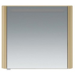 Зеркальный шкаф AM.PM Sensation правый 80 см с подсветкой нуга глянцевая M30MCR0801NG