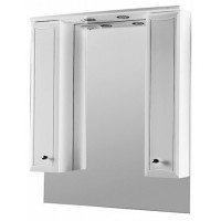 Зеркало AM.PM Bourgeois частично зеркальный шкаф 85см с подсветкой белый глянец M65MPX0851WG