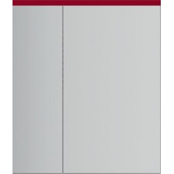 Зеркальный шкаф AM.PM SPIRIT 2.0 с LED-подсветкой правый 60см цвет: красный глянец M70AMCR0601RG