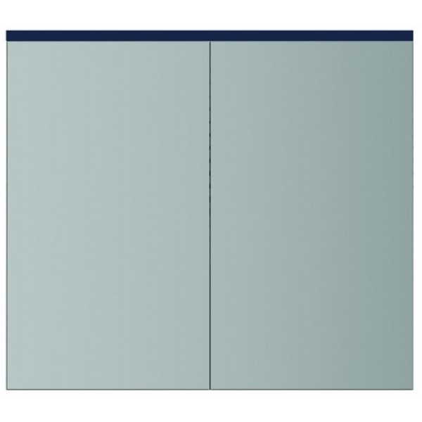 Зеркальный шкаф AM.PM SPIRIT 2.0 с LED-подсветкой 80см цвет: глубокий синий матовый M70AMCX0801DM
