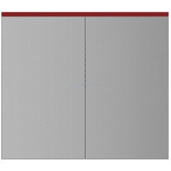 Зеркальный шкаф AM.PM SPIRIT 2.0 с LED-подсветкой 80см цвет: красный глянец M70AMCX0801RG