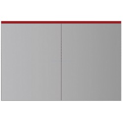 Зеркальный шкаф AM.PM SPIRIT 2.0 с LED-подсветкой 100см цвет: красный глянец M70AMCX1001RG